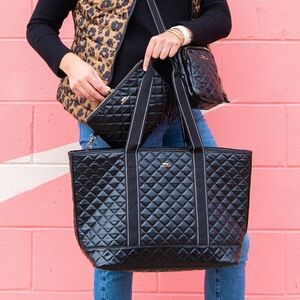 Scout Quilted Woven Tote Large Joyride – Black Quilted Carryall (Sold Out!)